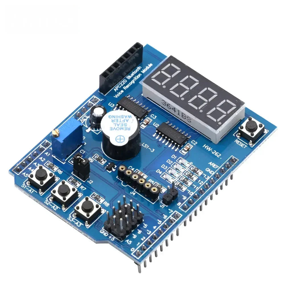 Kit Placa Expansión Todo-en-Uno para Arduino UNO R3/Mega2560 (Control Servo, Shield Bluetooth, Módulos Educacionales)