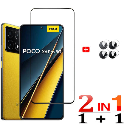 mica Poco F7 X7 X6 F6 Pro 5G Screen Protector Glass Little X6 X5 F5 Pro Pelicula de Vidro Temperado For Xiaomi Poco F7 Ultra Tempered Glass Poko C65 M6 Pro Cristal PocoX6 Phone Front Glass