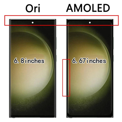 Pantalla Super AMOLED con Marco y Digitalizador Táctil para Samsung Galaxy S22 Ultra 5G (S908B/DS/N/U/E)