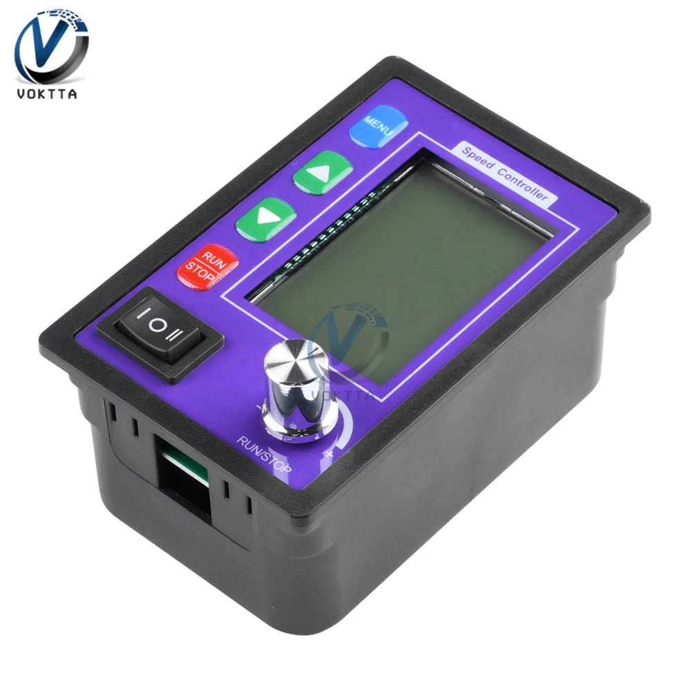 Controlador Velocidad Motor DC (10-55V 30A) PWM con Display LCD y Control Remoto Inalámbrico