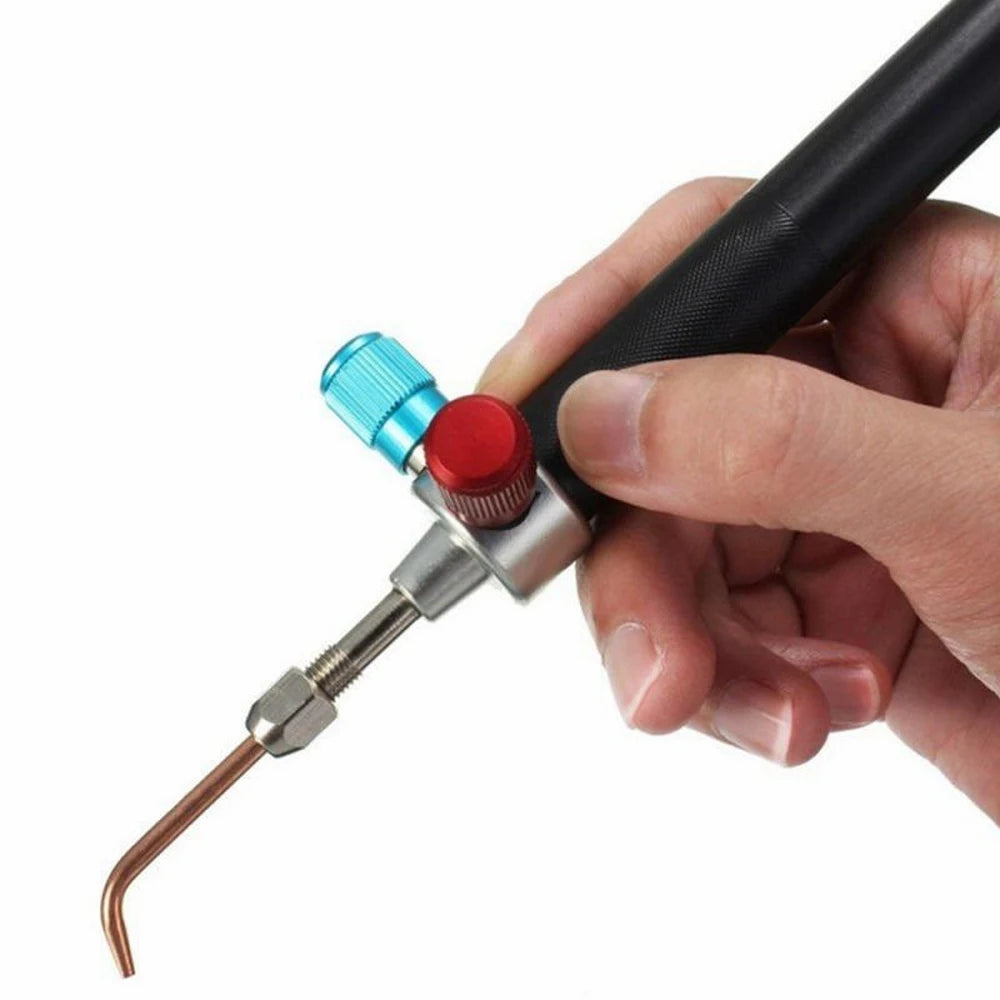 Mini Soplete Oxígeno para Fusión Gas Joyería/Platino/Acero Inoxidable (Kit Orfebrería, Soldadura Metal Acetileno/Butano)