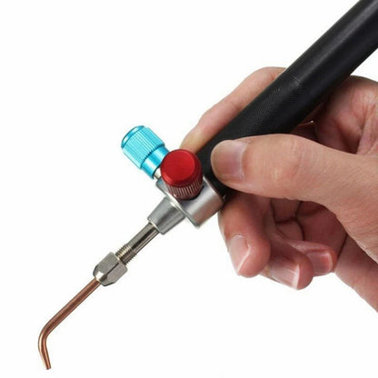 Mini Soplete Oxígeno para Fusión Gas Joyería/Platino/Acero Inoxidable (Kit Orfebrería, Soldadura Metal Acetileno/Butano)