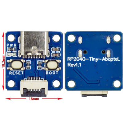 Placa Módulo Desarrollo RP2040-Tiny / RP2040 ZERO (Raspberry Pi PICO, Interfaz USB Tipo C, 264KB SRAM, 2MB Flash) C/C++ para Arduino