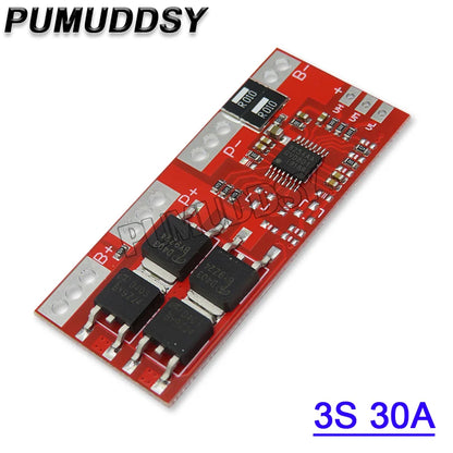 6A 8A 10A 20A 25A 30A 40A 60A 3S Li ion Lithium Battery 18650 Charger PCB BMS Protection Board For Drill Motor Lipo Cell Module