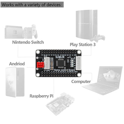Placa Encoder USB Zero Delay para Joystick Controladora Juego Lucha compatible Raspberry Pi/PC/PS3/Switch/Android (DIY Arcade Neo Geo)