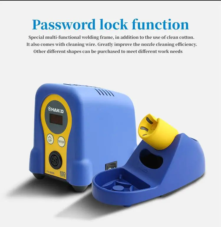 Original HAKKO FX-888D Digital Soldering Stations With FX-8801 Hanldle Solder Tool ESD Safe For PCB Professional Repair