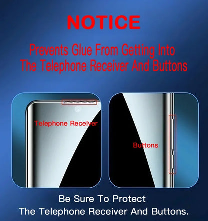Protector Pantalla Cristal Templado UV Curvo para Samsung Galaxy S24/S23/S22/S21/S20 Ultra/Plus (Compatible S24 Ultra)