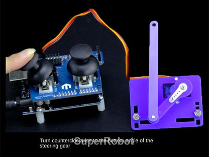 Kit Garra Brazo Robot Manipulador Mecánico Acrílico 4-DOF (Desarmado, para SG90/MG90S) Arduino STEAM