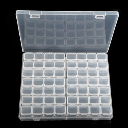 Caja Almacenamiento Plástico Organizador 28/32/48/56/64 Ranuras para Cuentas Pintura Diamante/Joyería/Accesorios DIY (1 Unidad)