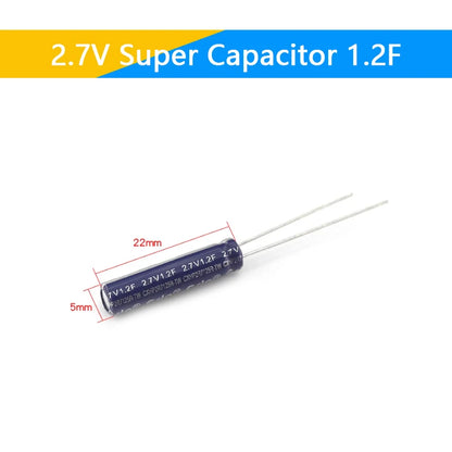 Supercapacitores Farad 2.7V - Varios Valores (0.5F a 60F)