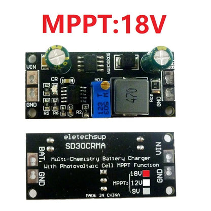 Módulo Controlador Carga Panel Solar MPPT 1A Batería Ion/Titanato Litio Regulador