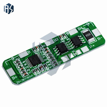 4S 20A 18650 Li-ion BMS Protection Board  4.35V Overcharge 2.5V Cutoff with 5A Continuous Discharge  Cell Balancing