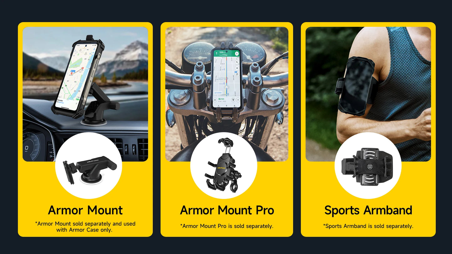 Celular Rugged Ulefone Armor 27T 4G con Cámara Térmica FLIR® y Visión Nocturna (10600mAh, 24GB/256GB, Android 14)