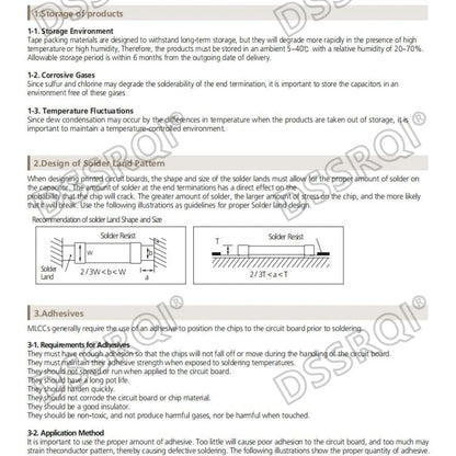 Capacitor Cerámico Multicapa Chip SMD 0603 (0.5pF-22uF) - Pack 100 Unidades (Valores Surtidos)