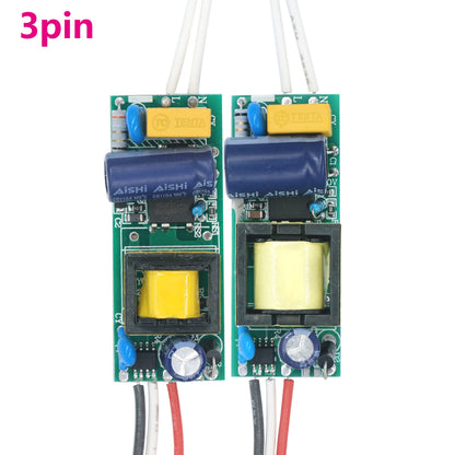 Driver LED Aislado Bicolor (3 Pines, 300mA) 3W / 4-7W / 8-12W / 12-18W Fuente Alimentación Iluminación (1 Unidad)