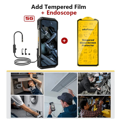 Celular Rugged Ulefone Armor 27T Pro 5G con Cámara Térmica FLIR® - 10600mAh, Android 14, 24GB/256GB, NFC