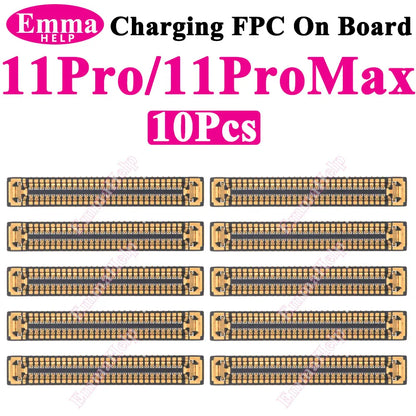 Conector FPC Dock Carga USB en Placa Lógica para iPhone 11-16 Pro Max/Plus/Mini/XS Max (Original, 10 Unidades)