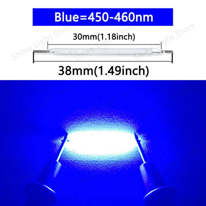 Filamento LED COB 3V 38mm para Bombilla Edison Decoración Hogar/Boda/Camping DIY (10-1200 Piezas)