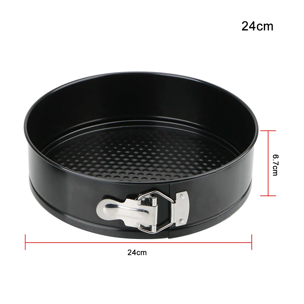 Molde Redondo Antiadherente Metal para Torta/Pastel con Fondo Removible Accesorio Cocina Repostería