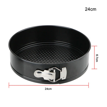 Molde Redondo Antiadherente Metal para Torta/Pastel con Fondo Removible Accesorio Cocina Repostería