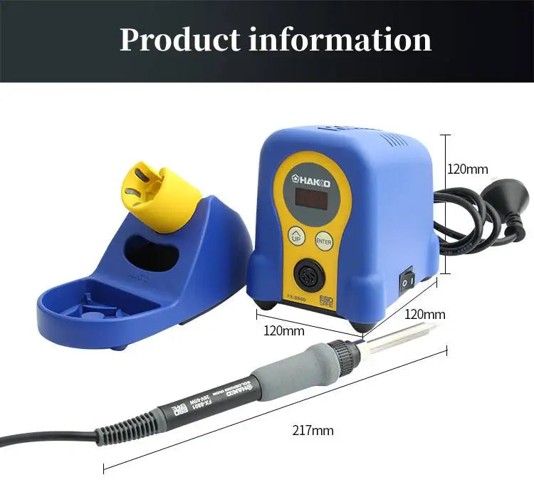 HAKKO 100% FX-888D Electronics Soldering Station 220V Professional ESD Welding Tin Equipment PCB Mobile Phone Repair Tools