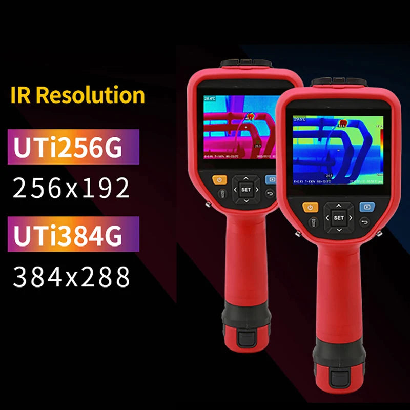Cámara Térmica Profesional UNI-T UTi384G / UTi256G con Pantalla Táctil (-20~550°C) - Termógrafo Enfoque Manual, Grabación Video