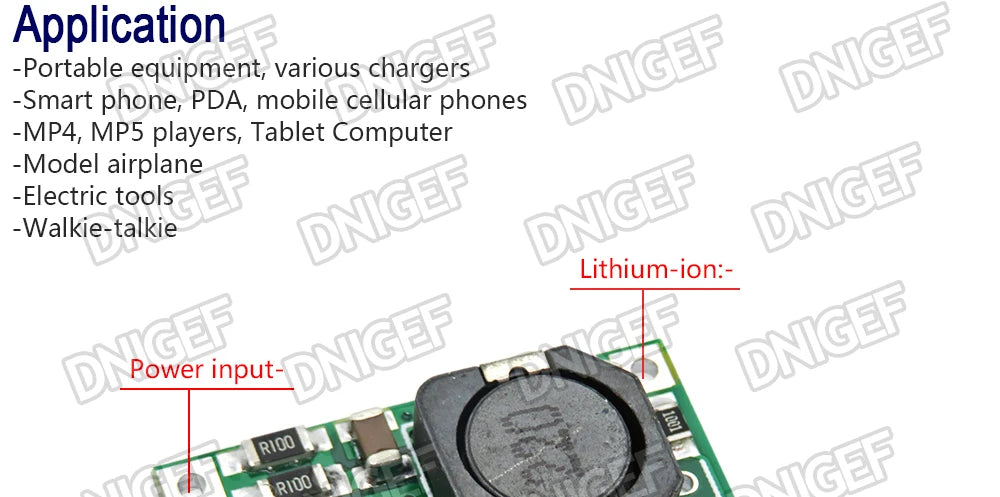 10PCS TP5100 Double Single Lithium Battery Charge Management Compatible 2A in Rechargeable Lithium Battery  Plate