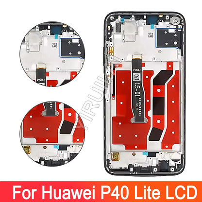 For Huawei P40 Lite JNY-LX1 LCD Display 10 Touch Screen Replacement For Nova 7i JNY-LX2, P 40 Lite Lcd Screen Nova 6 SE Display