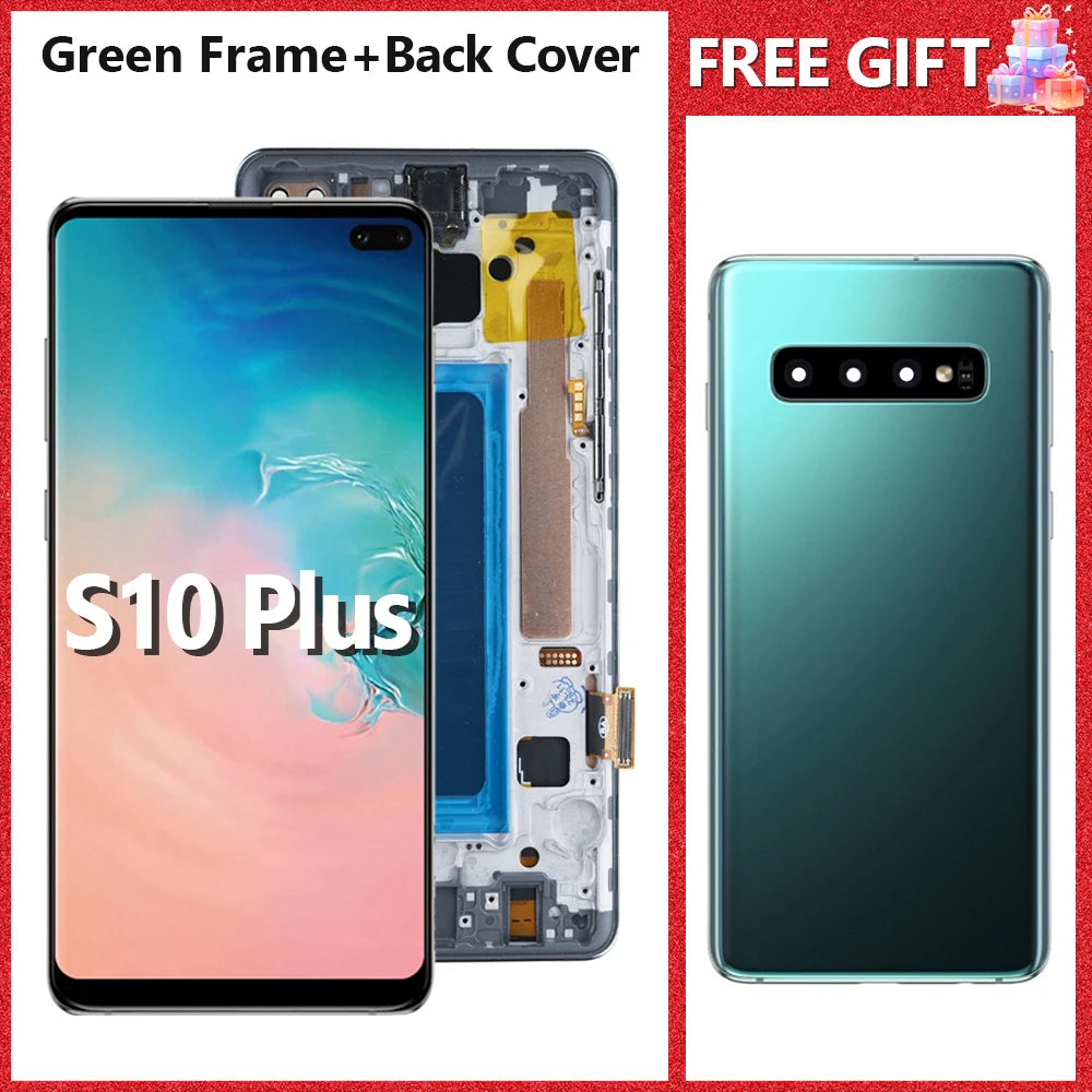 Pantalla S10plus 100% probada para Samsung S10 Plus, pantalla LCD S10 + para G975 Sm-g975f/ds G975u G975w