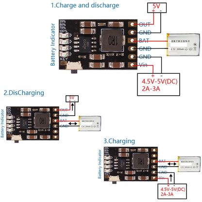 TP5000 4.2V/3.6V/8.4V 1A/2A Lithium Ion 18650 Battery Charging Board Charger Module CD42 TP5100 Lithium Iron Phosphate Battery