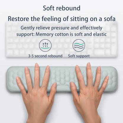 Reposamuñecas Ergonómico Espuma Memoria para Teclado y Mouse Pad (Protección Oficina/Tipeo) Computadora/Notebook