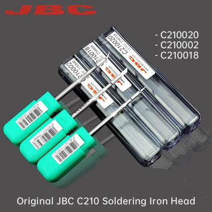 Original JBC C210 Soldering Iron Head C210018H C210002H C210020H Universal C210 Soldering Station Mobile Phone PCB Repair Tool