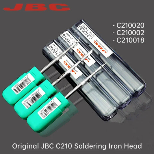 Original JBC C210 Soldering Iron Head C210018H C210002H C210020H Universal C210 Soldering Station Mobile Phone PCB Repair Tool