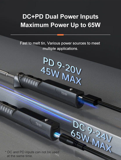 Original TS101 Soldering Iron Electric 65W Temperature Adjustable Programming TS100 Soldering Iron New Upgrade