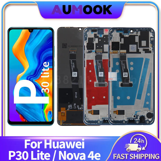 IPS LCD Screen For Huawei P30 Lite LCD Display Touch Screen Digitizer Assembly For Huawei Nova 4e Display Screen Replace Parts