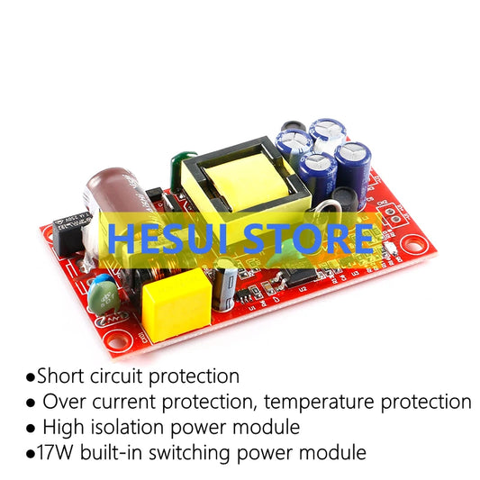 Módulo Fuente Alimentación Switching AC-DC DLK17A 5V/12V/24V 17W Dual Aislado Incorporado