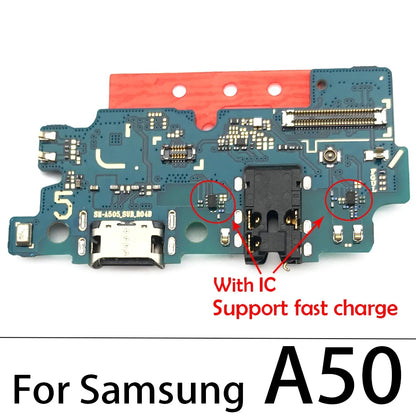 Placa Puerto Carga USB con Conector Dock y Micrófono para Samsung Galaxy A10/A20/A21S/A30/A31/A40/A41/A50/A51/A60/A70/A71