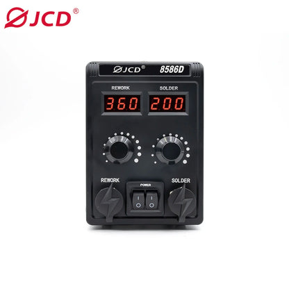 JCD 8586D Soldering Station 2 IN 1 750W Hot Air Gun LCD Dual Digital Display Electric Soldering Iron SMD Welding Rework Station