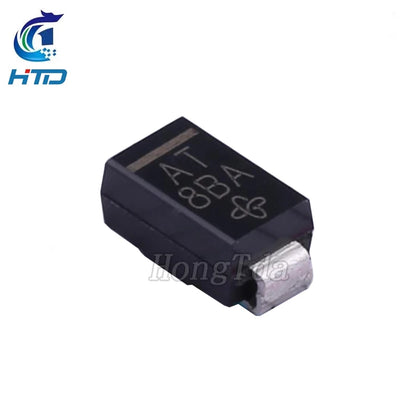 Diodo TVS SMD SMAJ 400W - Varios Voltajes (12A a 24A) SMA/DO-214AC - Lote 100 Piezas