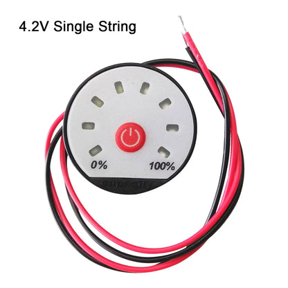 Indicador Capacidad Batería LED (1S-13S) - Tester Carga Plomo-Ácido/Litio (Li-Po/Li-ion) 12V/24V/48V