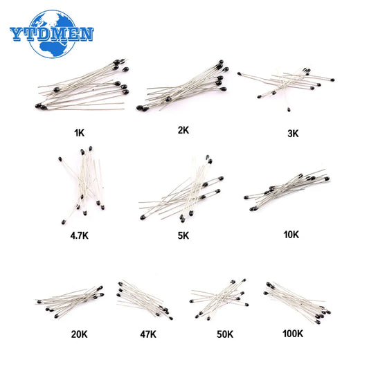 Kit Termistor NTC MF52AT (1K-100K Ohm, 5%) (100 Unidades)
