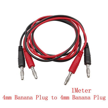 Puntas Prueba Universales Multímetro - Banana 4mm a Pinza Cocodrilo / Gancho / Aguja (1 Pza)