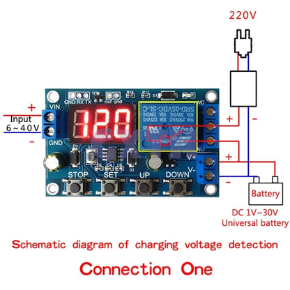 Switch Control Carga/Descarga Batería DC 6-40V Protección Sobre/Bajo Voltaje Corte Automático