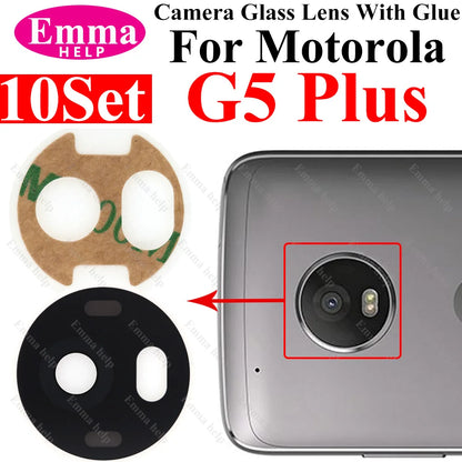 10set A+ Back Camera Glass Lens for Motorola Moto G9 G8 G7 G6 G5 Plus Play Power Rear Camera Lens