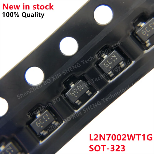 MOSFET Canal-N L2N7002WT1G (6C) SMD SOT-323 60V - Lote 50 Piezas