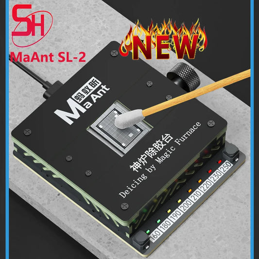 MaAnt SL-2 Preheating Platform Constant Temperature BGA Glue Removing Station for iPhone Android CPU NAND Flash IC Chips Repair