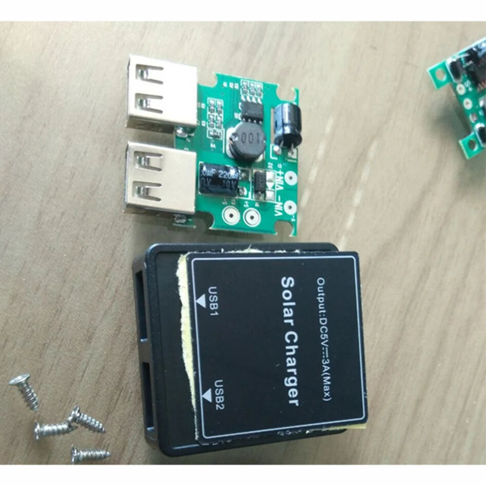 Regulador Voltaje Panel Solar Single/Dual USB 5V 2A/3A Power Controller Reconocimiento Inteligente