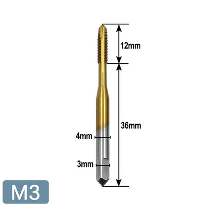 Llave Macho Manual Ajustable Mango T con Ratchet/Fresa para Roscar M3/M4/M5/M6/M8 Métrico