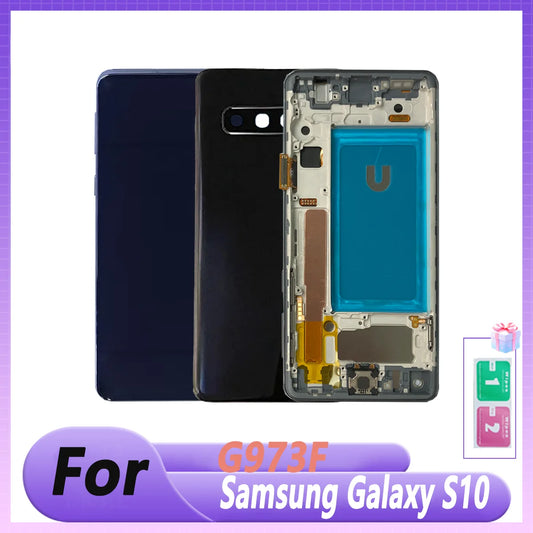 Pantalla LCD probada de 6,1 pulgadas para Samsung Galaxy S10 LCD G973F, piezas de repuesto de digitalizador de pantalla curvada táctil LCD