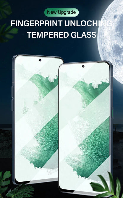 Pack 2 Protectores Pantalla Cristal Templado HD para Samsung Galaxy S21-S24 Ultra/Plus/Note 20/FE (Compatible Desbloqueo Huella)